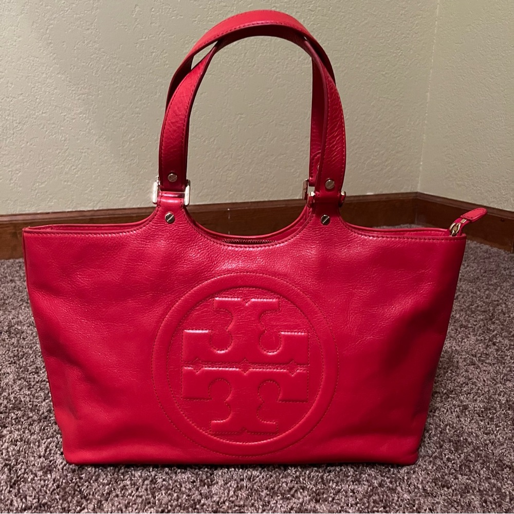 Tory Burch Leather Bombe Tote